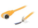 Sensor cable RKWTS 4-182/2M, 4pins, angled connector, 2m, M12mm