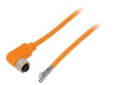 Sensor cable RKWTS 4-182/5M, 4pins, angled connector, 5m, M12mm