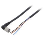 Sensor cable XS3F-E422-402-A, 4pins, angled connector, 2m, M8mm