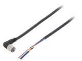 Sensor cable XS3F-M422-402-R, 4pins, angled connector, 2m, M8mm