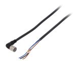 Sensor cable XS3F-M422-405-A, 4pins, angled connector, 5m, M8mm