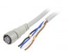 Sensor cable XS5F-D421-D80-F, 4pins, straight connector, 2m, M12mm