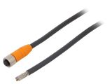 Sensor cable Y92E-M12PURSH8S5M-L, 8pins, straight connector, 5m, M12mm