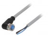 Sensor cable YG8U13-050VA1XLEAX, 3pins, angled connector, 5m, M8mm