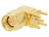 Connector SMA m, male, 90° angled