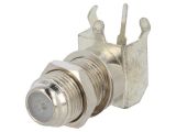 Connector F f, female, 90° angled