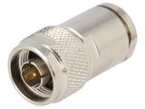 Connector N m, male, straight