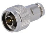Connector N m, male, straight