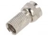 Connector F m, male, straight