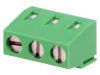 PCB terminal block, with insulating partitions, 3 pins, 13.5А, 5mm - 1