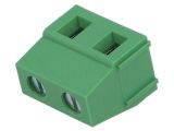 PCB terminal block, with insulating partitions, 2 pins, 18А, 7.5mm
