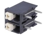 PCB terminal block, with insulating partitions, 2 pins, 17.5А, 5mm