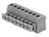 PCB terminal block, with insulating partitions, 8 pins, 10А, 3.81mm