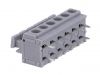 PCB terminal block, with insulating partitions, 6 pins, 8А, 5mm - 2