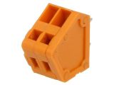 PCB terminal block, with insulating partitions, 2 pins, 4А, 2.54mm