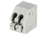 PCB terminal block, with insulating partitions, 2 pins, 5А, 3.5mm