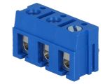 PCB terminal block, with insulating partitions, 3 pins, 10А, 7.5mm