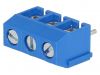 PCB terminal block, with insulating partitions, 3 pins, 17.5А, 5mm