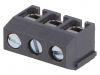 PCB terminal block, with insulating partitions, 3 pins, 15А, 5mm - 1