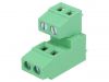 PCB terminal block, with insulating partitions, 4 pins, 12А, 3.81mm