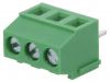 PCB terminal block, with insulating partitions, 3 pins, 10А, 3.5mm