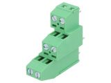 PCB terminal block, with insulating partitions, 6 pins, 10А, 3.81mm