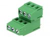PCB terminal block, with insulating partitions, 6 pins, 10А, 5mm