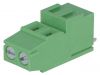 PCB terminal block, with insulating partitions, 2 pins, 24А, 5mm