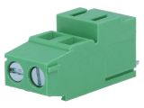 PCB terminal block, with insulating partitions, 2 pins, 24А, 5.08mm