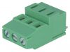PCB terminal block, with insulating partitions, 3 pins, 24А, 5.08mm