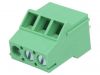 PCB terminal block, with insulating partitions, 3 pins, 18А, 5.08mm