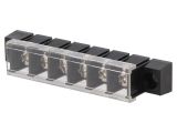 PCB terminal block, with insulating partitions, 6 pins, 20А, 10mm