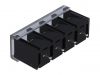 PCB terminal block, with insulating partitions, 4 pins, 20А, 10mm - 2