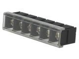 PCB terminal block, with insulating partitions, 6 pins, 20А, 10mm