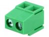 PCB terminal block, with insulating partitions, 2 pins, 15А, 5mm - 1
