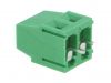 PCB terminal block, with insulating partitions, 2 pins, 15А, 5mm - 2