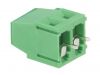 PCB terminal block, with insulating partitions, 2 pins, 17.5А, 5.08mm - 2