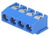 PCB terminal block, with insulating partitions, 4 pins, 8А, 5mm - 1