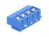 PCB terminal block, with insulating partitions, 4 pins, 8А, 5mm - 2