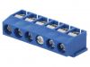 PCB terminal block, with insulating partitions, 6 pins, 8А, 5mm - 1