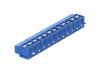 PCB terminal block, with insulating partitions, 12 pins, 8А, 5mm - 2