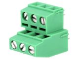 PCB terminal block, with insulating partitions, 6 pins, 13.5А, 5.08mm