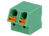PCB terminal block, with insulating partitions, 2 pins, 9А, 5mm