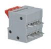 PCB terminal block, with insulating partitions, 4 pins, 2А, 2.54mm - 2