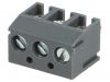 PCB terminal block, with insulating partitions, 3 pins, 10А, 3.81mm - 1
