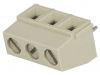 PCB terminal block, with insulating partitions, 3 pins, 13.5А, 5mm