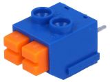 PCB terminal block, with insulating partitions, 2 pins, 8А, 5mm 121012