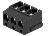 PCB terminal block, with insulating partitions, 3 pins, 16А, 5mm 121025