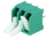 PCB terminal block, with insulating partitions, 3 pins, 11А, 5mm