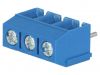 PCB terminal block, with insulating partitions, 3 pins, 16А, 5.08mm